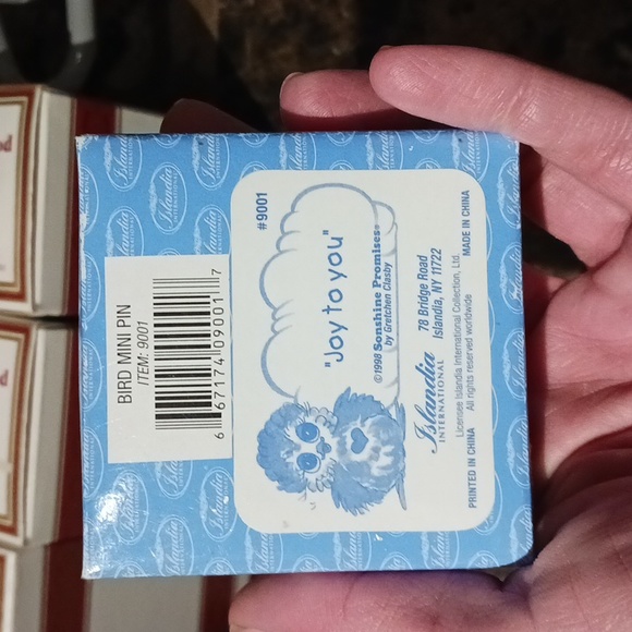 Vintage 90's Sonshine Promises "Joy To You" Mini Bird Pin - Picture 2 of 3
